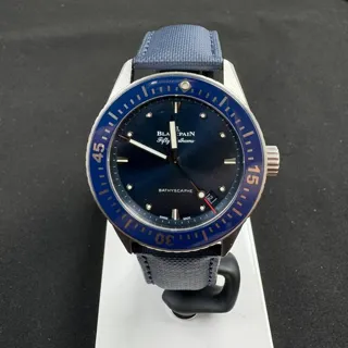 Blancpain Fifty Fathoms 5100-1140-O52A 38mm Stainless steel Blue