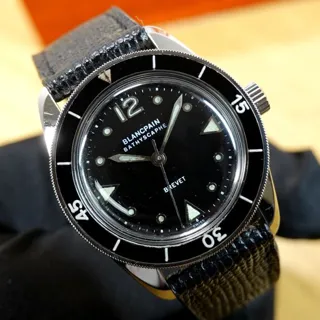 Blancpain Fifty Fathoms Bathyscaphe 35mm Stainless steel Black