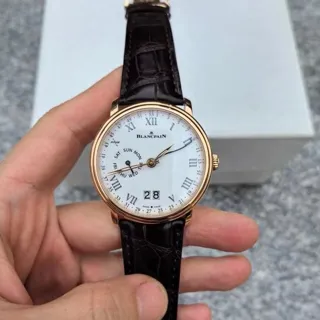 Blancpain Villeret 6637-3631-55B Rose gold White