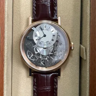 Breguet Tradition 7097BR/G1/9WU 40mm Rose gold Silver