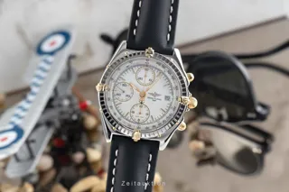 Breitling Chronomat B13048 39mm Stainless steel and Gold-plated White