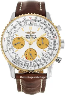 Breitling Navitimer D23322-121 / 105 42mm 18 carat yellow gold$steel White