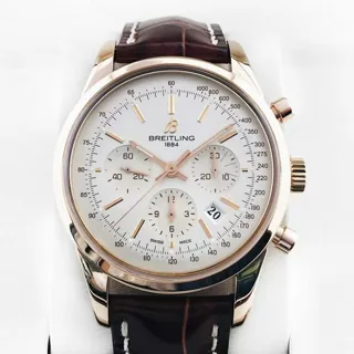 Breitling Transocean Chronograph RB015212/G738/738P Rose gold White