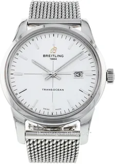 Breitling Transocean A1036012-G721-151A 43mm Stainless steel White