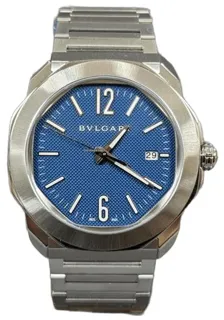 Bulgari Octo 103739 41mm Stainless steel Blue