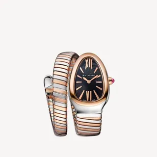 Bulgari Serpenti 102123 35mm Yellow gold and Stainless steel Black