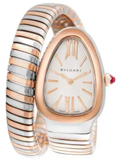 Bulgari Serpenti 103708 35mm Rose gold and Stainless steel White