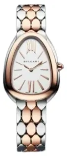 Bulgari Serpenti 103948 33mm Rose gold and Stainless steel White