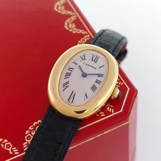 Cartier Baignoire 1954 31mm Yellow gold White