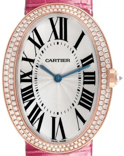 Cartier Baignoire WB520005 44mm Rose gold Silver