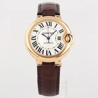 Cartier Ballon Bleu 33mm W6920069 33mm Rose gold White