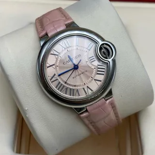 Cartier Ballon Bleu 33mm WSBB0031 33mm Stainless steel Pink