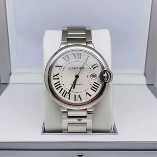 Cartier Ballon Bleu 42mm W69012Z4 42mm Stainless steel Silver