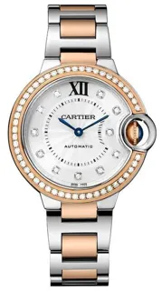 Cartier Ballon Bleu de Cartier W3BB0023 33mm Rose gold and Stainless steel Silver