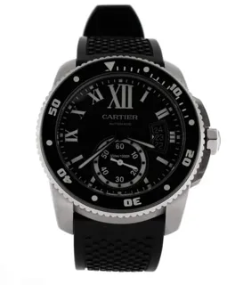 Cartier Calibre de Cartier Diver 42mm Stainless steel and DLC Black