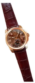 Cartier Calibre de Cartier W7100007 42mm Rose gold Brown