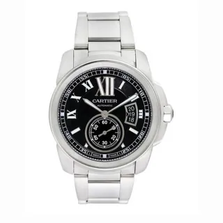 Cartier Calibre de Cartier W7100016 42mm Stainless steel Black