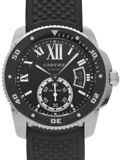 Cartier Calibre de Cartier W7100056 42mm Stainless steel Black