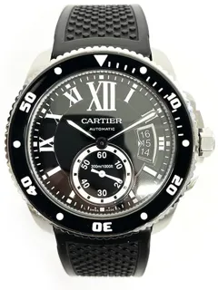 Cartier Calibre de Cartier W7100056 42mm Stainless steel Black