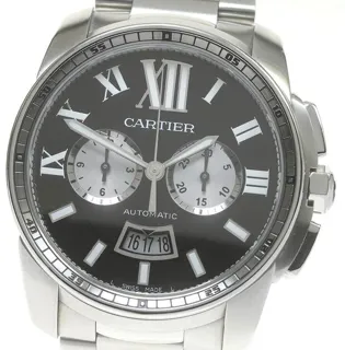 Cartier Calibre de Cartier W7100061 42mm Stainless steel Black