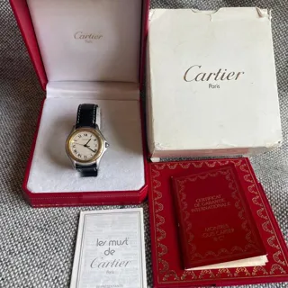 Cartier Cougar 187904 33mm Yellow gold and Stainless steel White