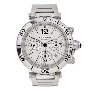 Cartier Pasha Seatimer W31089M7 Stainless steel Silver