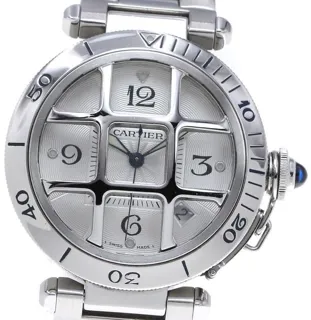 Cartier Pasha W31059H3 38mm Stainless steel Silver