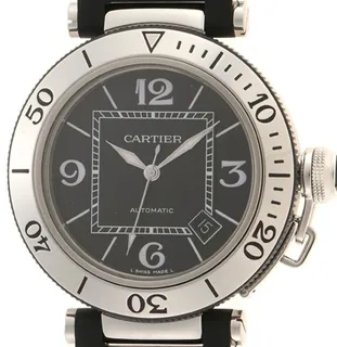 Cartier Pasha W31077U2 40mm Stainless steel Black