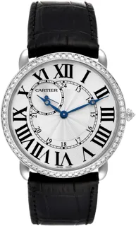 Cartier Ronde Louis WR007002 White gold Silver