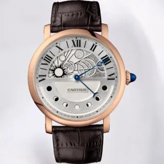 Cartier Rotonde de Cartier W1556243 43.5mm Rose gold Silver