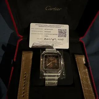 Cartier Santos de Cartier WSSA0064 Stainless steel Brown