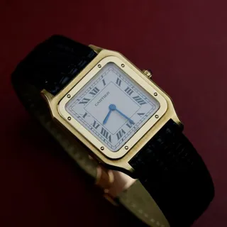 Cartier Santos Dumont 821054 Yellow gold White