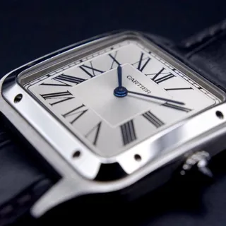 Cartier Santos Dumont WSSA0022 43.5mm Stainless steel Silver