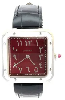 Cartier Santos Dumont WGSA0085 43.5mm Platinum Red