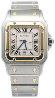 Cartier Santos Yellow gold and Stainless steel White