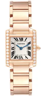 Cartier Tank Française WJTA0022 Rose gold Silver