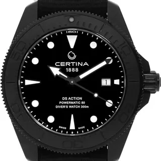 Certina DS Action C032.607.38.051.00 43mm Stainless steel and Black PVD Black