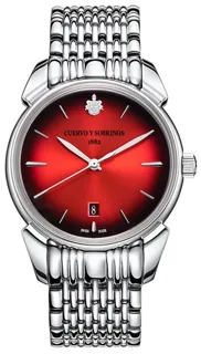 Cuervo y Sobrinos Historiador 3101B.1ASR 40mm Stainless steel Red