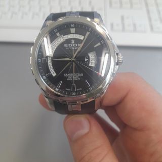 Edox Grand Ocean 83006 Stainless steel Black Germany | Dealer