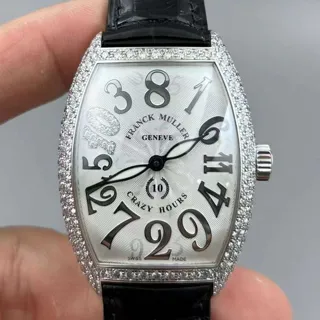 Franck Muller Crazy Hours 7880CH 36mm White gold Silver