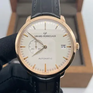 Girard-Perregaux 1966 49543-52-131-BKBA 41mm Rose gold Silver