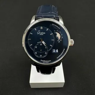 Glashütte PanoMaticLunar 1-90-02-46-32-35 40mm Stainless steel Blue