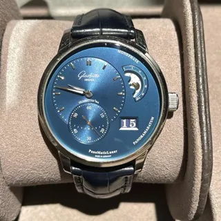 Glashütte PanoMaticLunar 1-90-02-46-32-35 40mm Stainless steel Blue