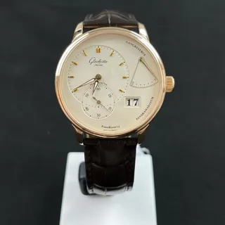 Glashütte PanoReserve 1-65-01-25-15-50 40mm Rose gold Silver