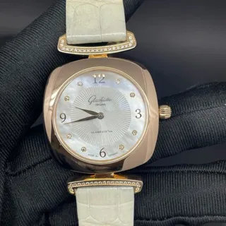 Glashütte Pavonina 1-03-02-04-05-30 31mm Rose gold White