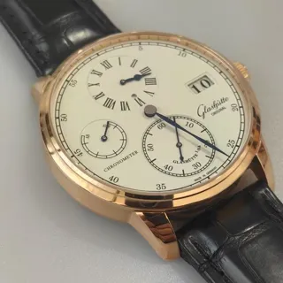 Glashütte Senator Chronometer Regulator 1-58-04-04-05-04 42mm Rose gold Silver