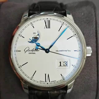 Glashütte Senator Excellence 1-36-04-01-02-30 40mm Stainless steel White