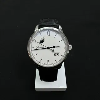 Glashütte Senator Excellence 13604010230-CM4-DC701 40mm Stainless steel White