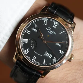 Glashütte Senator Perpetual Calendar 100-02-25-05-05 42mm Rose gold Black