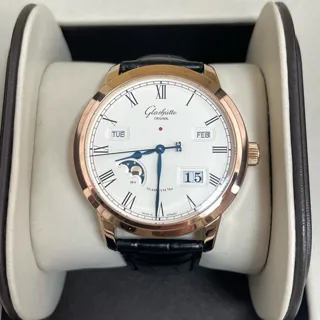 Glashütte Senator Perpetual Calendar 10002220550 42mm Rose gold Silver